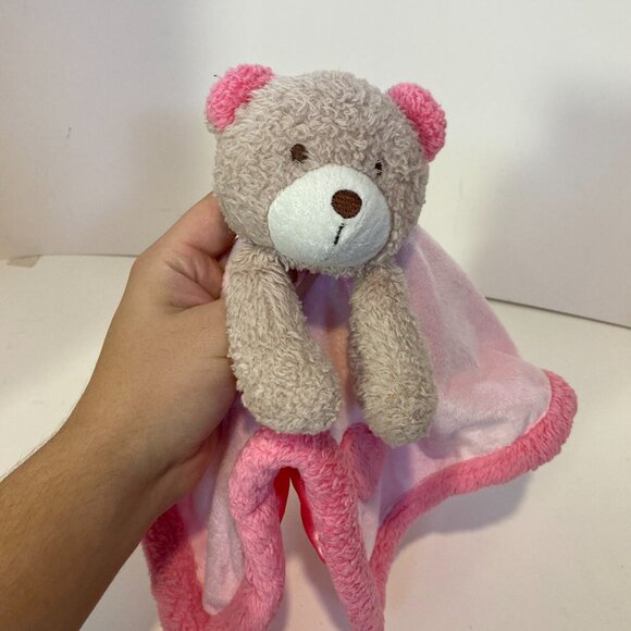 Blankets & Beyond Teddy Bear Pink Lovey Security Blanket Baby Plush - Picture 4 of 7